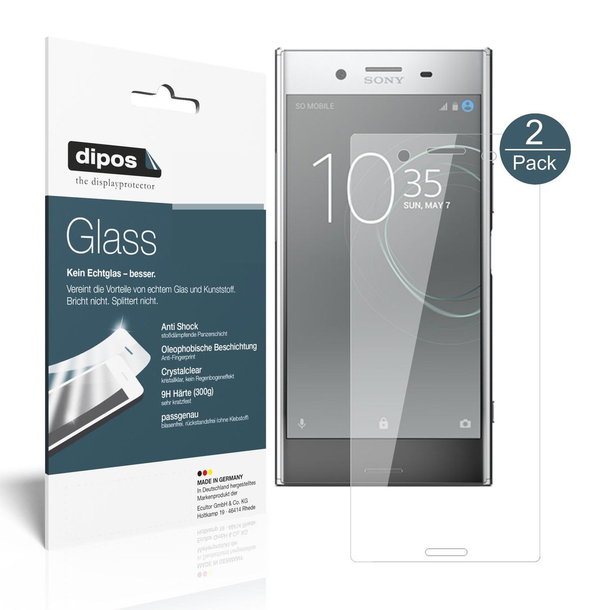 Perfekte Passform und ultimative Qualität: Unser 9H Panzerglas bietet Schutz für Sony-Xperia XZ Premium