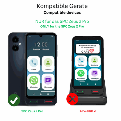SPCZeus 2 Pro mit aufgebrachter dipos Panzerfolie, die lästige Fingerabdrücke minimiert