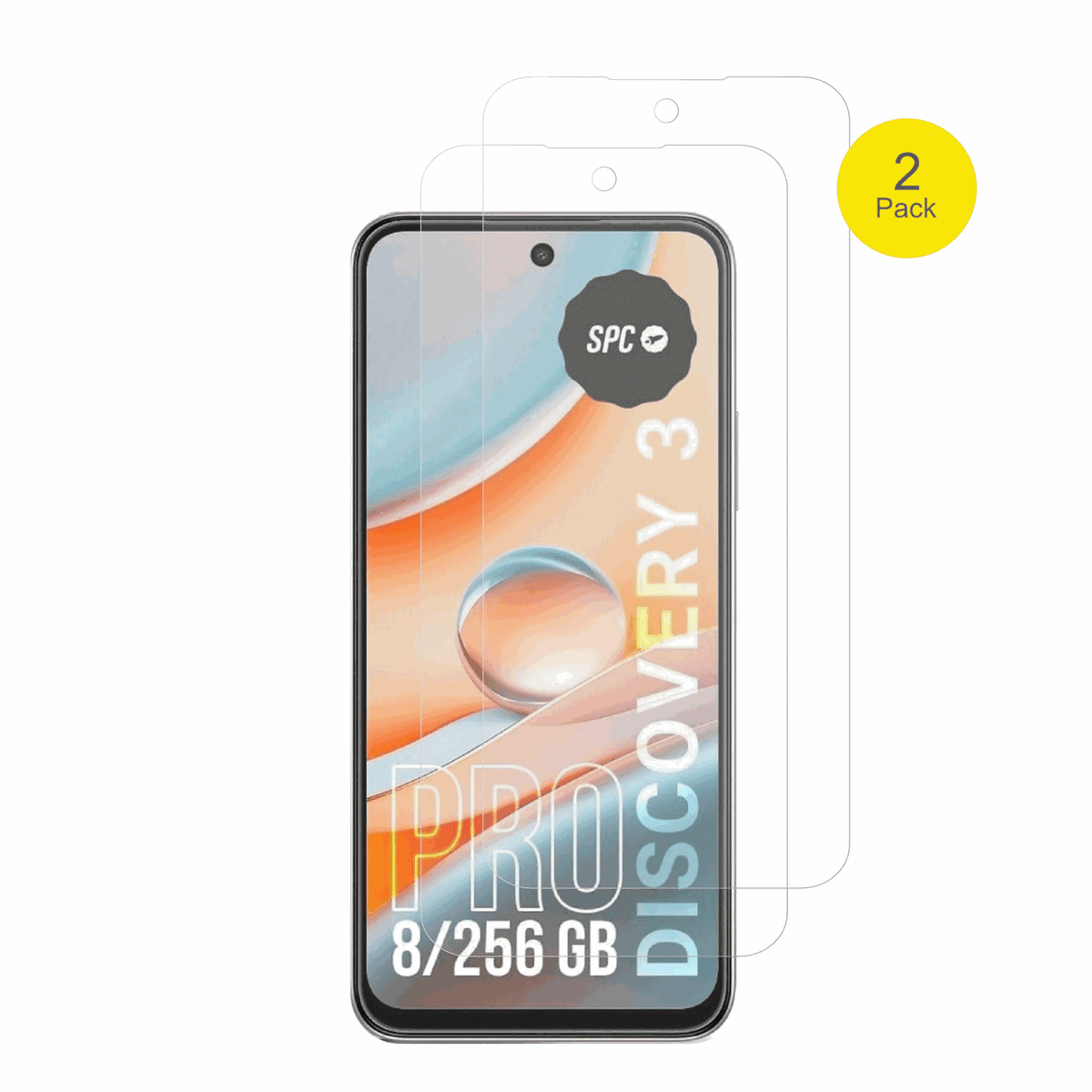 SPCDiscovery 3 mit aufgebrachter dipos Flex Schutzfolie, glasklare Darstellung ohne Einschränkungen