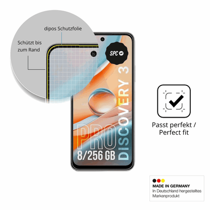Schutzfolie mit optimaler Passform, zur Verwendung mit Hüllen geeignet