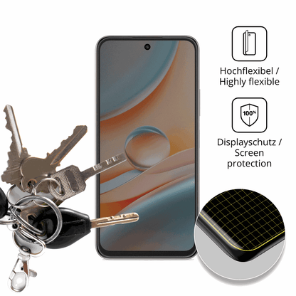 dipos Displayschutz für SPC Discovery 3 Pro, mit Blickschutzfilter und perfekter Passform auch für die Rundungen