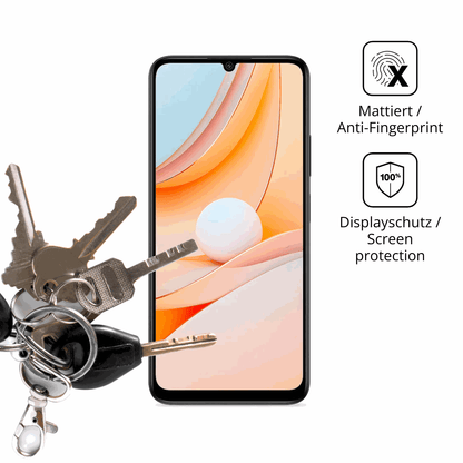 dipos Displayschutz für SPC Discovery 3 SE, mattierte Oberfläche, Blickschutzfilter und perfekter Passform