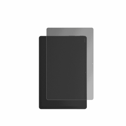 SunmiCPad 11 mit aufgebrachtem dipos Displayschutz, der seitliche Einblicke blockiert