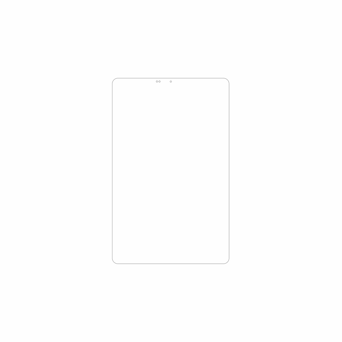 dipos Displayschutz für Sunmi CPad 8.7, mattierte Oberfläche, geringe Dicke und perfekte Passform