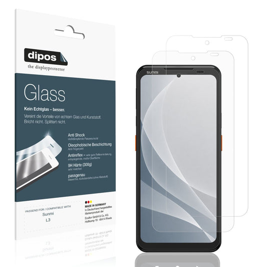 Matte Displayschutzfolie von dipos passend für Sunmi L3, 9H kratzfest und blasenfrei montiert