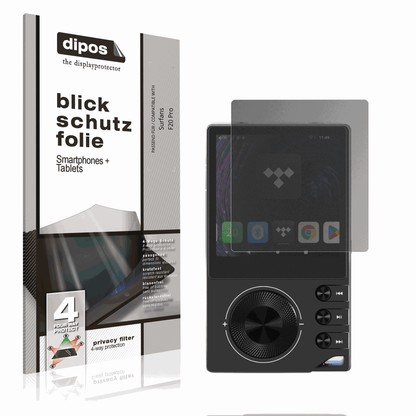 Blickschutzfolie von dipos passend für Surfans F20 Pro, präziser Zuschnitt und blasenfrei montiert