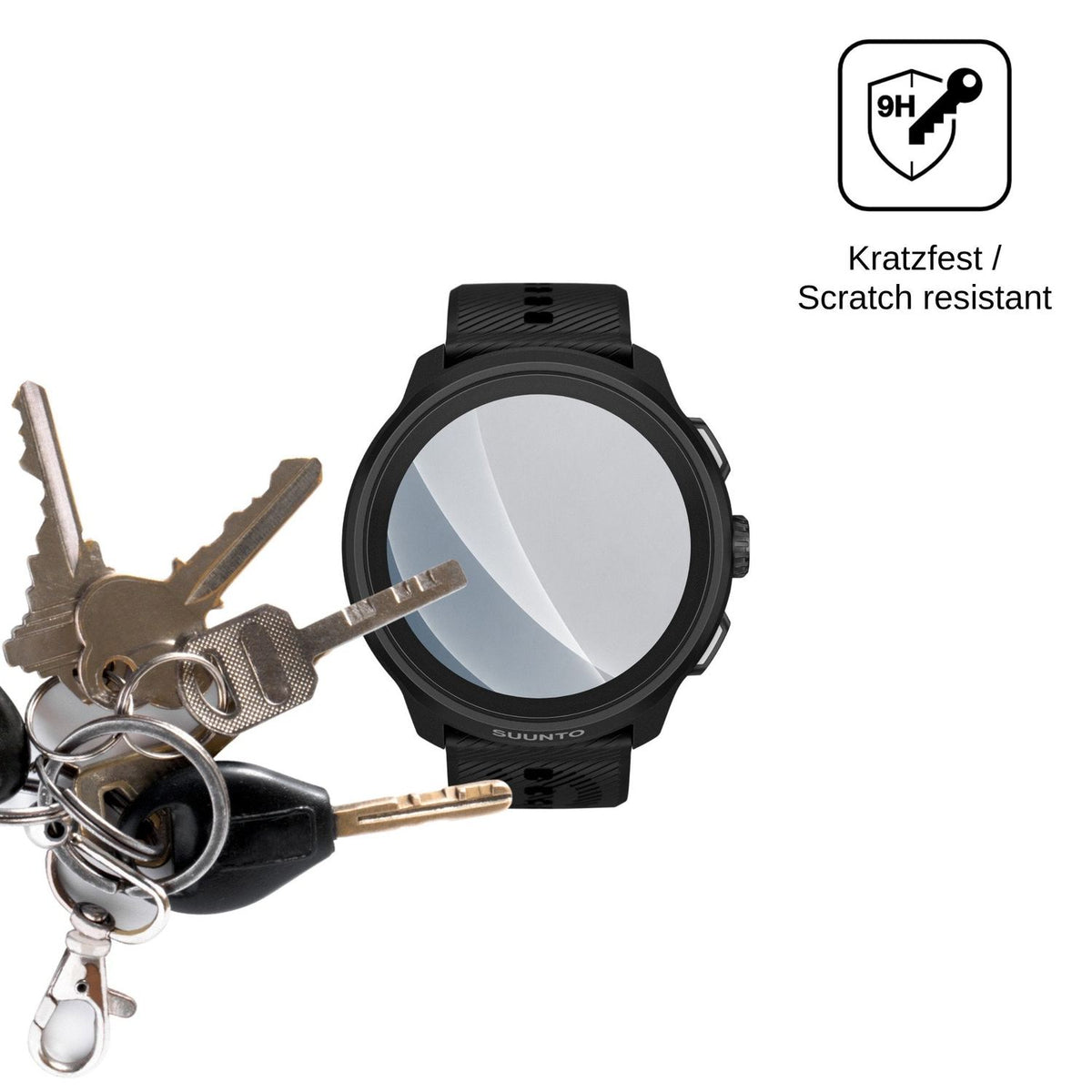 2x 9H Schutzfolie matt für Suunto Run 2 Panzerfolie