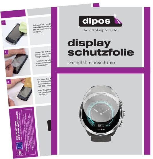 1x Schutzfolie klar für Suunto 9 Display-Schutzfolie