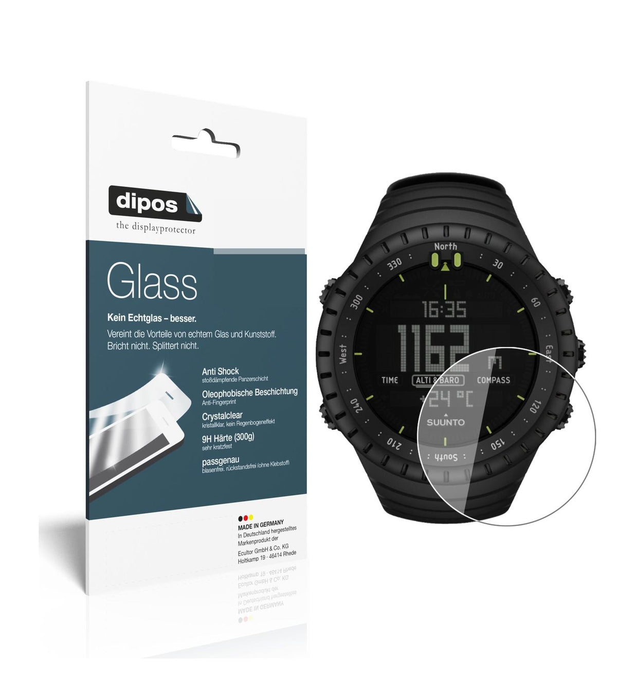 1x 9H Schutzfolie für Suunto Core Panzerfolie