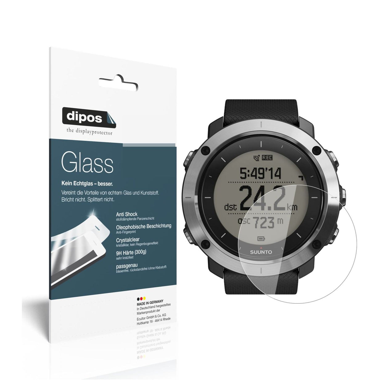 1x 9H Schutzfolie für Suunto Traverse Panzerfolie