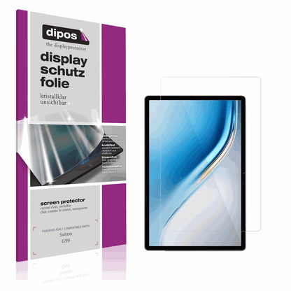 Klare Displayschutzfolie von dipos passend für Svitoo G99, präziser Zuschnitt und blasenfrei montiert