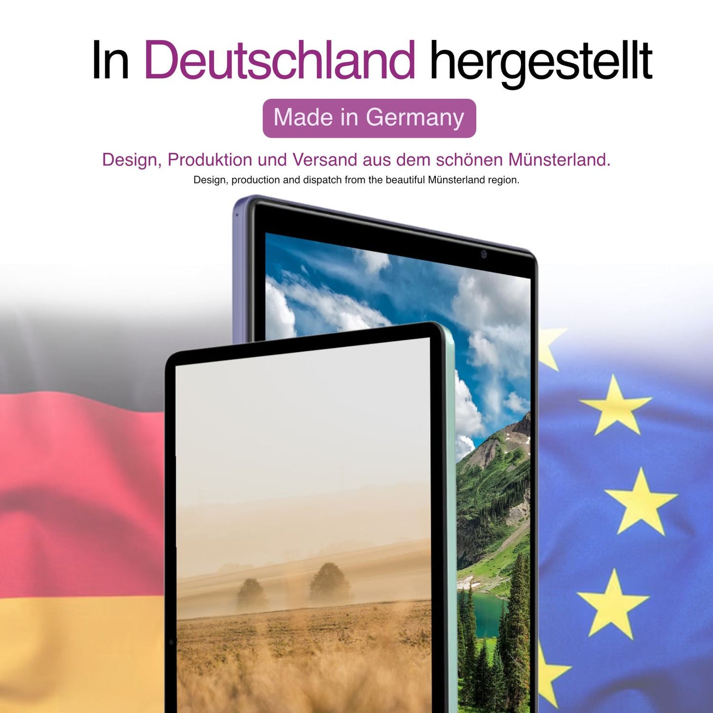 2x Schutzfolie klar für Oukitel OT6 Kids Tablet Display-Schutzfolie
