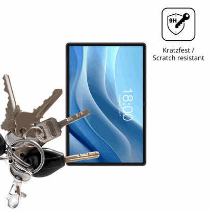 dipos Displayschutz für TABWEE T50, transparente Oberfläche, perfekte Passform auch für die Rundungen
