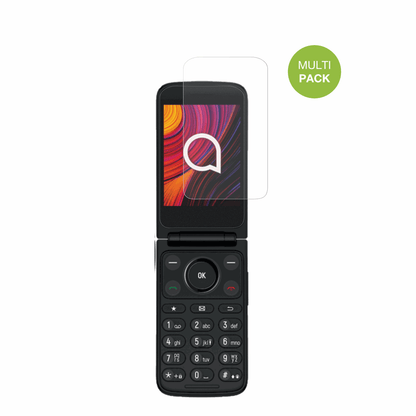 TCLOne Touch 4043D mit aufgebrachter dipos Displayschutzfolie, die lästige Fingerabdrücke minimiert