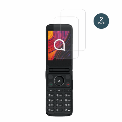 TCLOne Touch 4043D mit aufgebrachter dipos Panzerfolie, die lästige Fingerabdrücke minimiert
