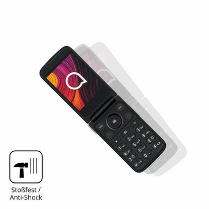 Schutz gegen Kratzer auf dem TCL One Touch 4043D Glas durch Schlüssel, Stöße gegen die Tischkante oder Stürze