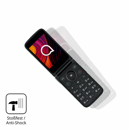 Schutz gegen Kratzer auf dem TCL One Touch 4043D Glas durch Schlüssel, Stöße gegen die Tischkante oder Stürze