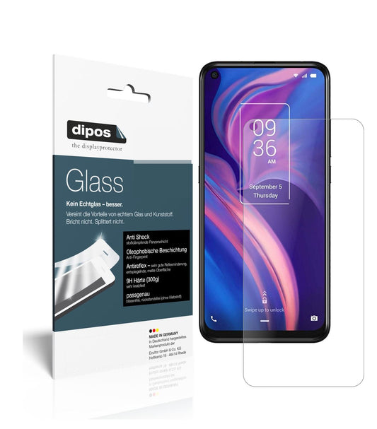 Matte Displayschutzfolie von dipos passend für TCL Plex, 9H kratzfest und blasenfrei montiert