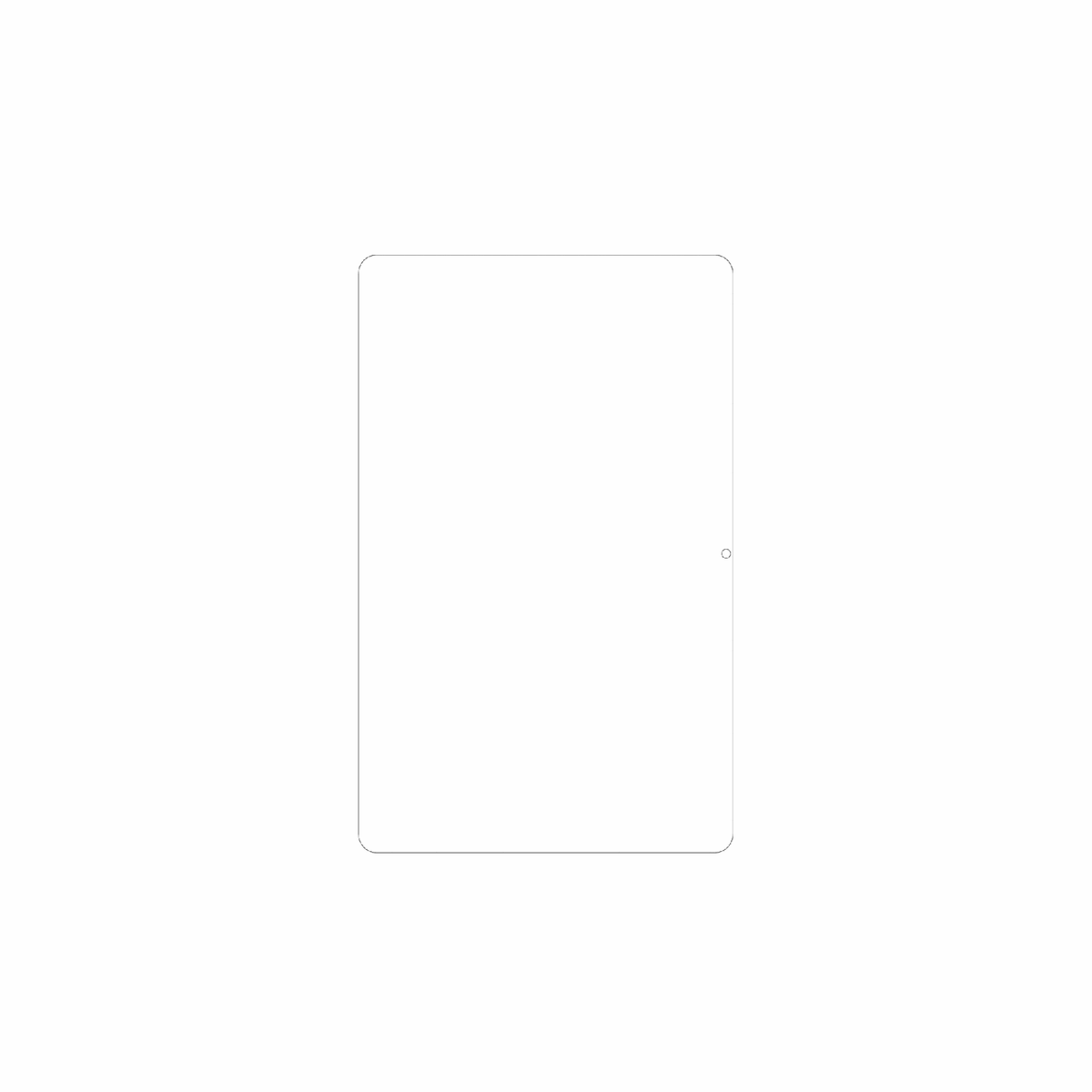dipos Displayschutz für TCL Tab 10 Gen 4, mattierte Oberfläche, geringe Dicke und perfekte Passform
