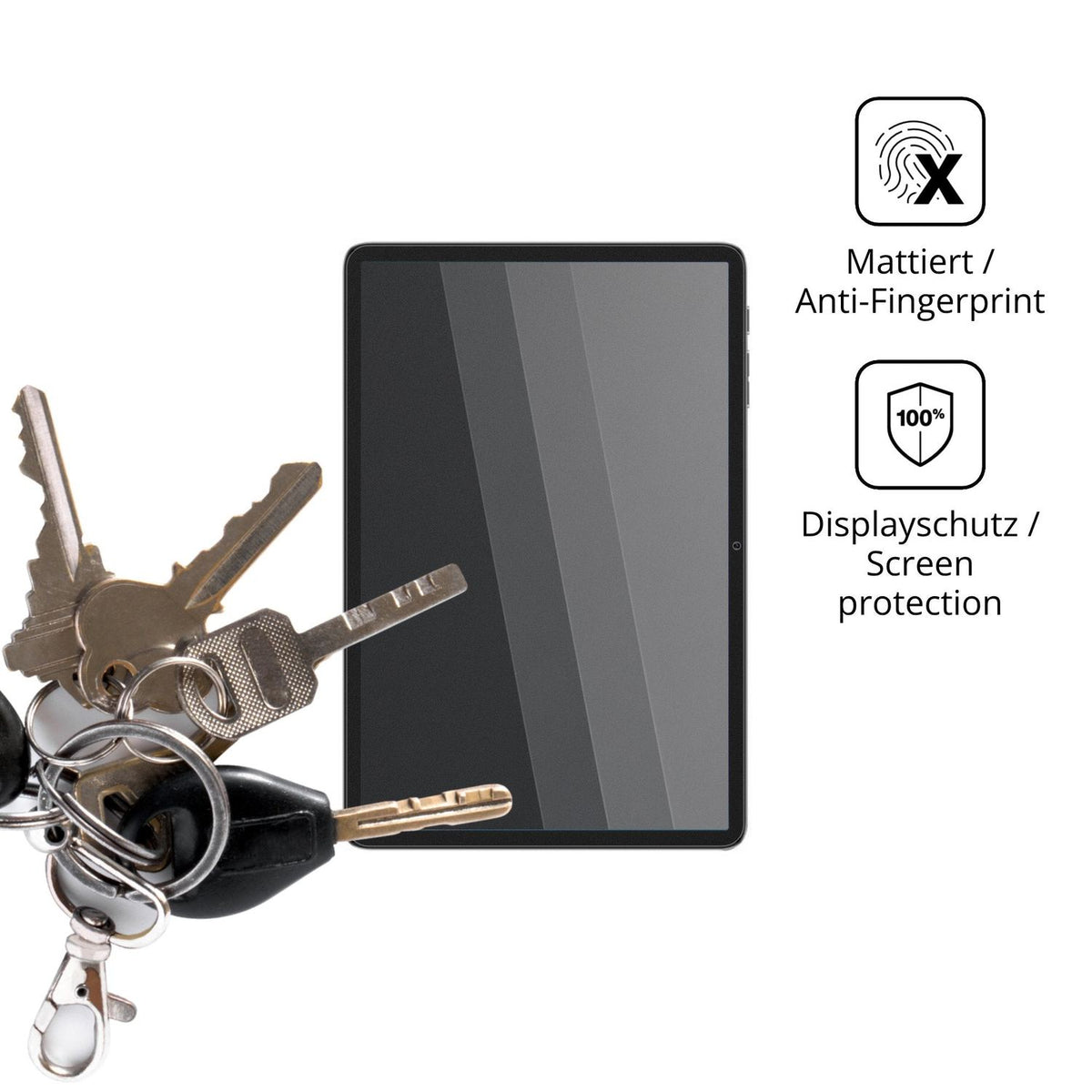 dipos Displayschutz für Teclast H100, mattierte Oberfläche, Blickschutzfilter und perfekter Passform