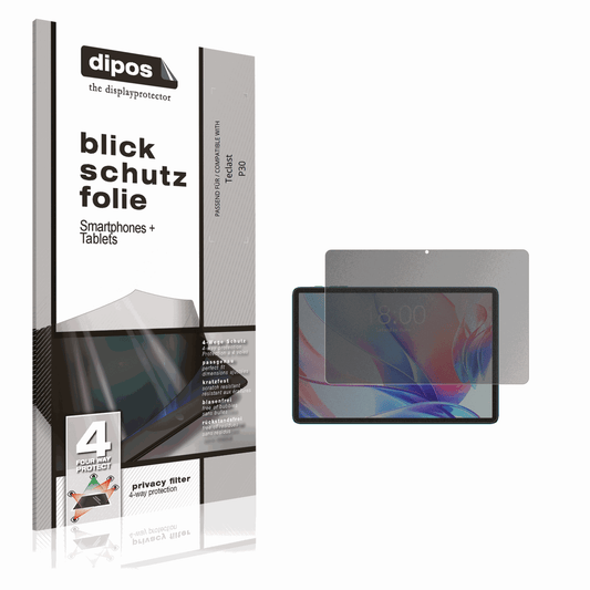 Blickschutzfolie für Teclast P30 matt Schutzfolie Privacy