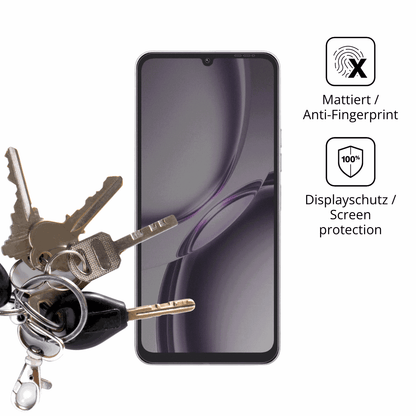 dipos Displayschutz für Tecno Pop 20, mattierte Oberfläche, Blickschutzfilter und perfekter Passform