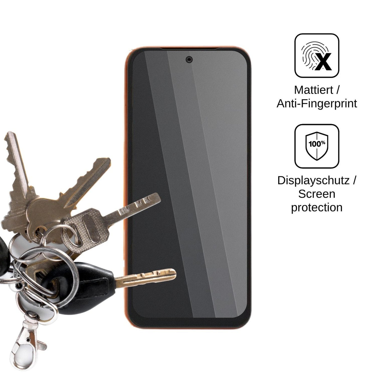Blickschutzfolie für Tecno Pop 20C matt Schutzfolie Privacy