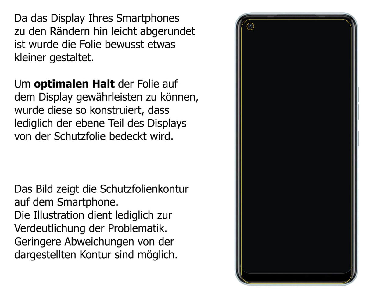 2x Schutzfolie klar für Tecno Camon 16 Display-Schutzfolie