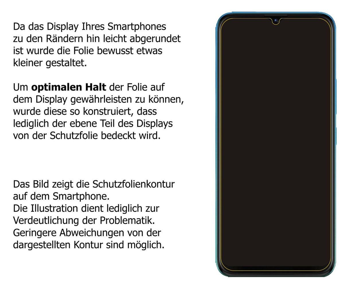 2x Schutzfolie matt für Tecno Pop 5X Display-Schutzfolie