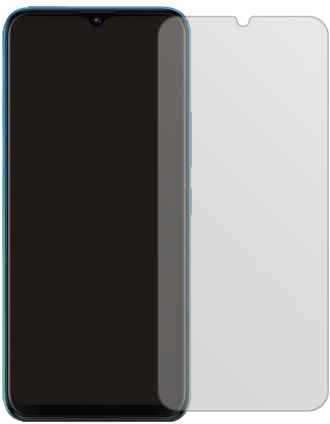 2x Schutzfolie matt für Tecno Pop 5X Display-Schutzfolie