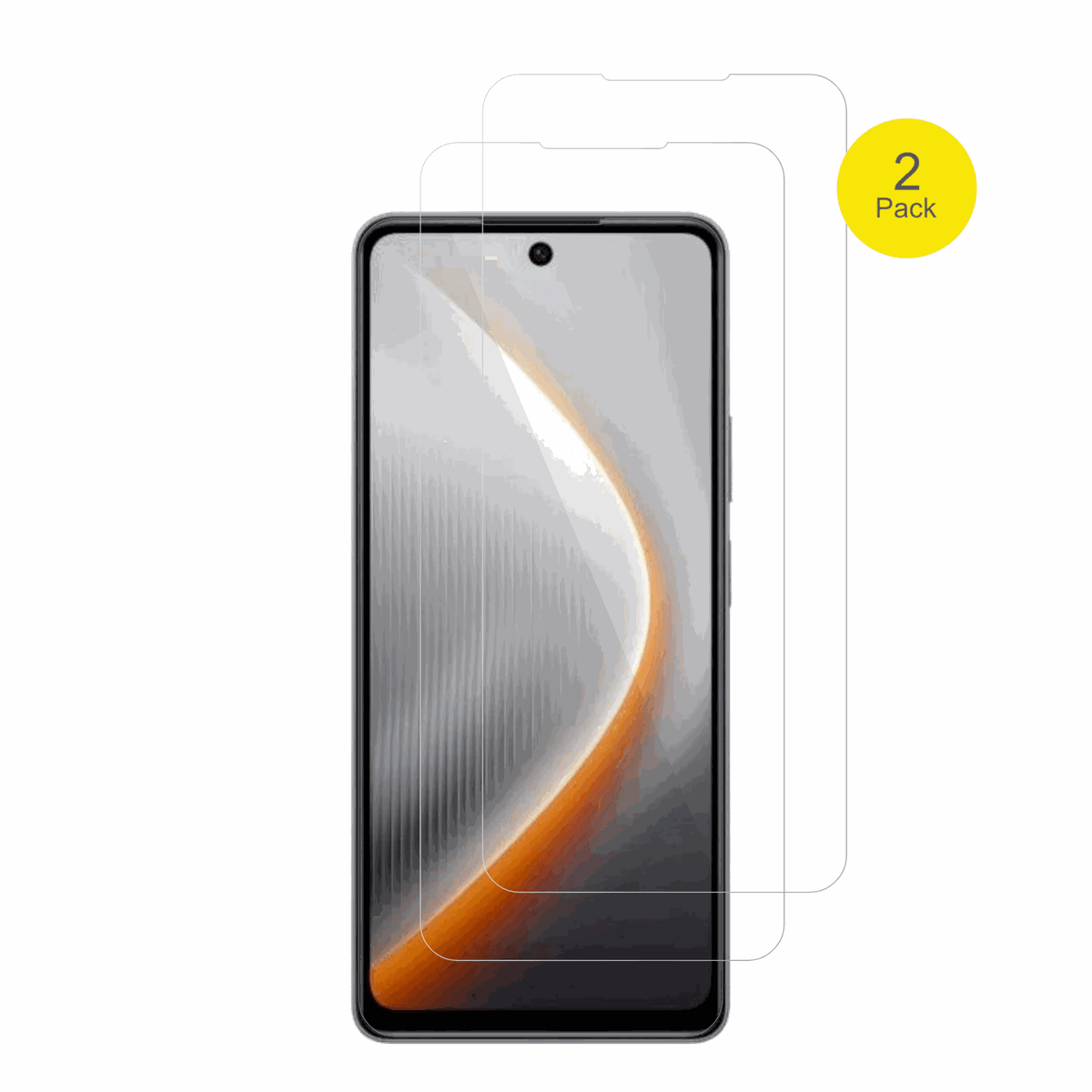tecnopova 7 mit aufgebrachter dipos Displayschutzfolie, glasklare Darstellung ohne Einschränkungen