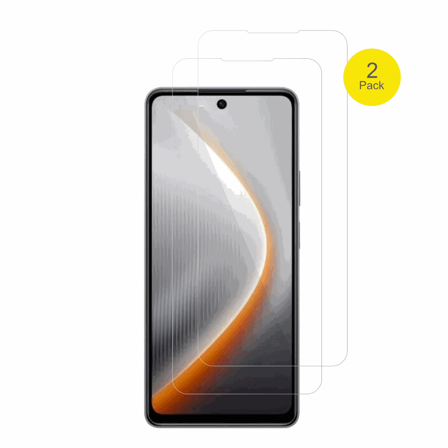 tecnopova 7 mit aufgebrachter dipos Displayschutzfolie, glasklare Darstellung ohne Einschränkungen