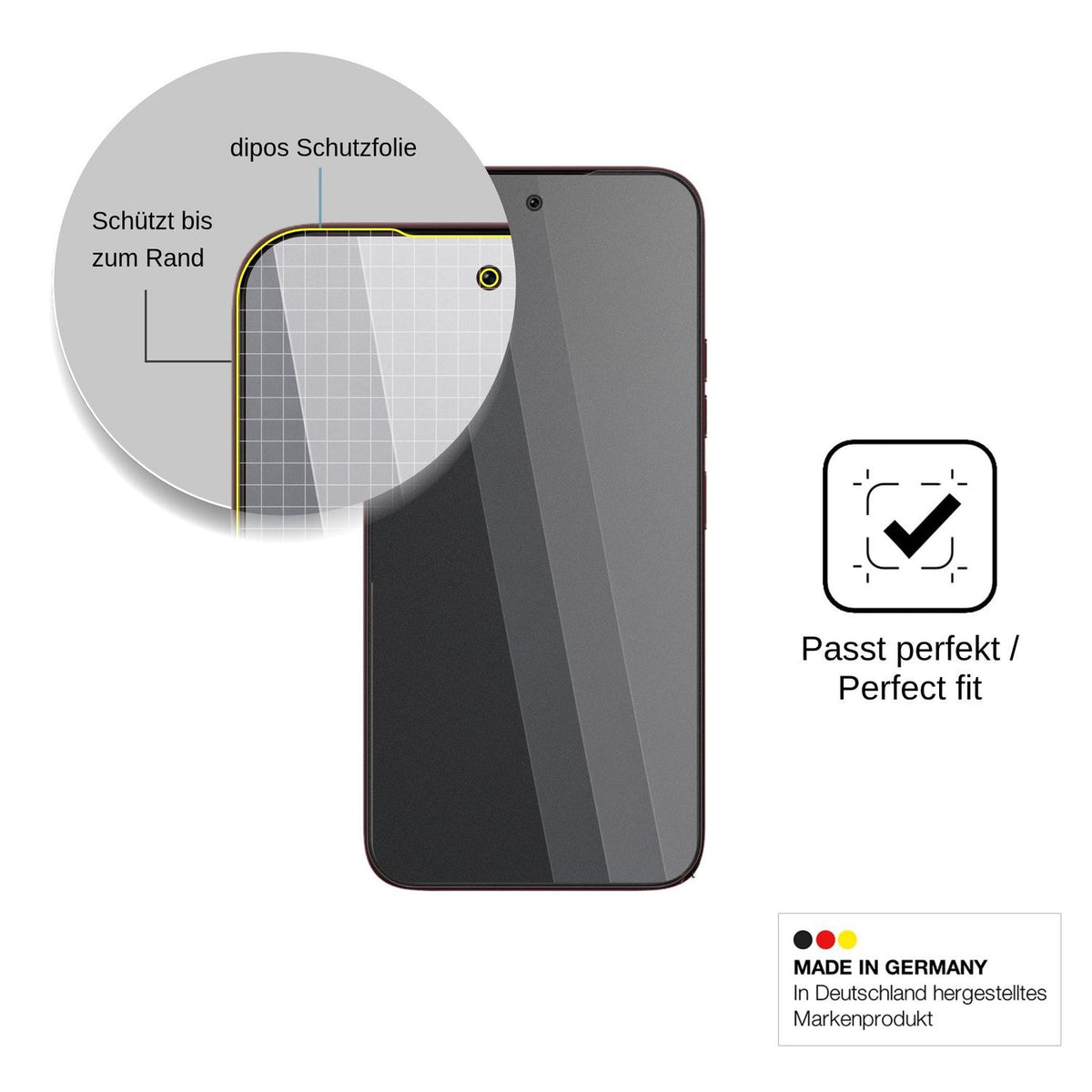 Blickschutzfolie für Tecno Spark 50s matt Schutzfolie Privacy