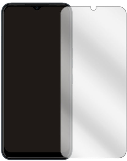 TecnoSpark 8 mit aufgebrachter dipos Displayschutzfolie, glasklare Darstellung ohne Einschränkungen