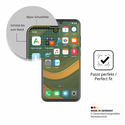 Besonders flexibler Displayschutz mit Anti-Shock-Schicht im Materialmix