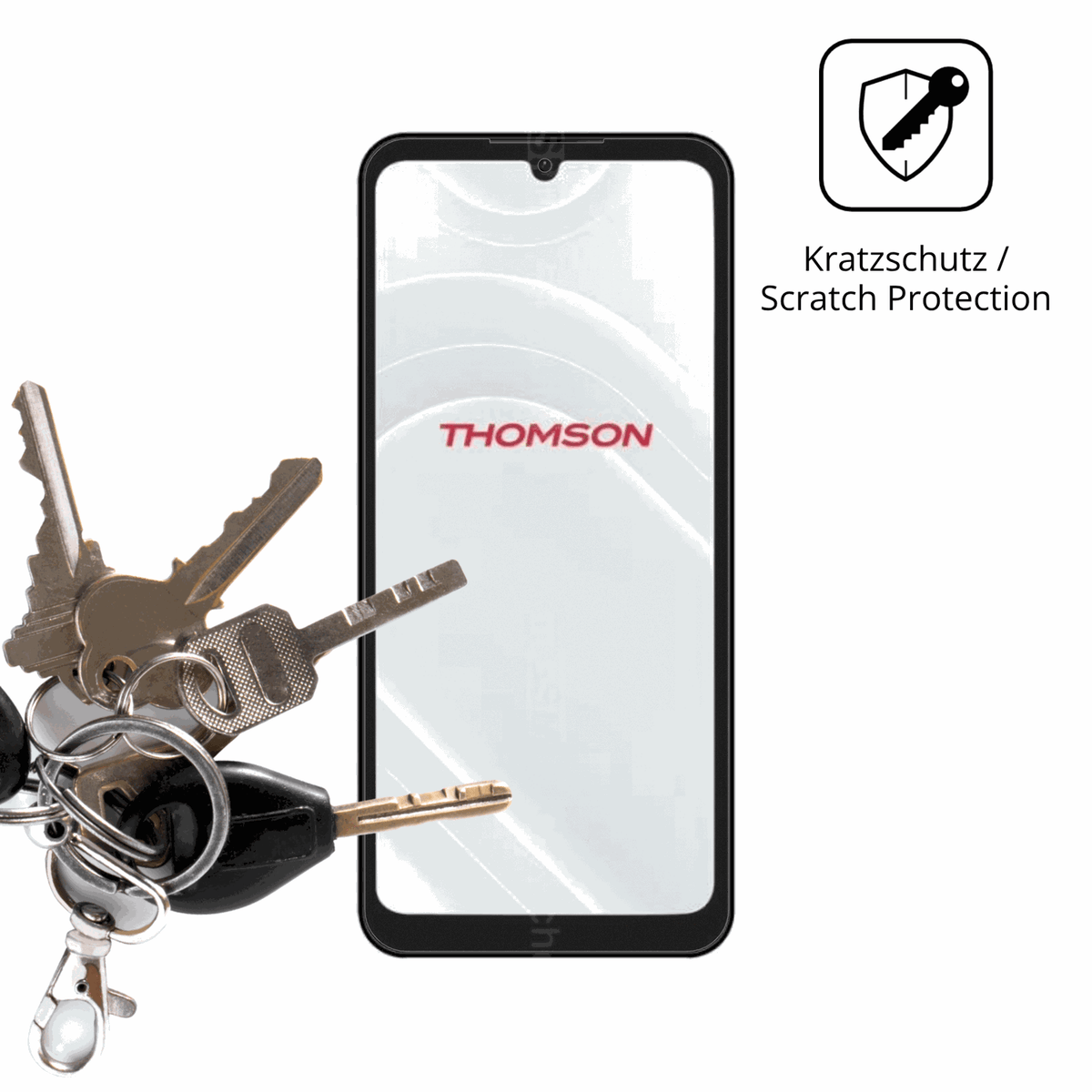 4x Schutzfolie matt für Thomson Origin 680 Display-Schutzfolie