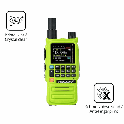 Flexible TPU-Folie passend zugeschnitten für tidradioh3 plus, vollständige Abdeckung