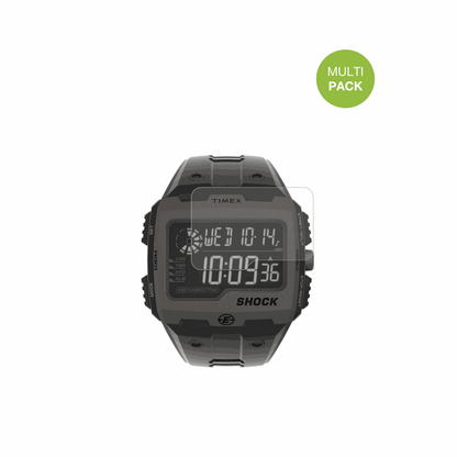 TimexExpedition Grid Shock mit aufgebrachter dipos Displayschutzfolie, die lästige Fingerabdrücke minimiert