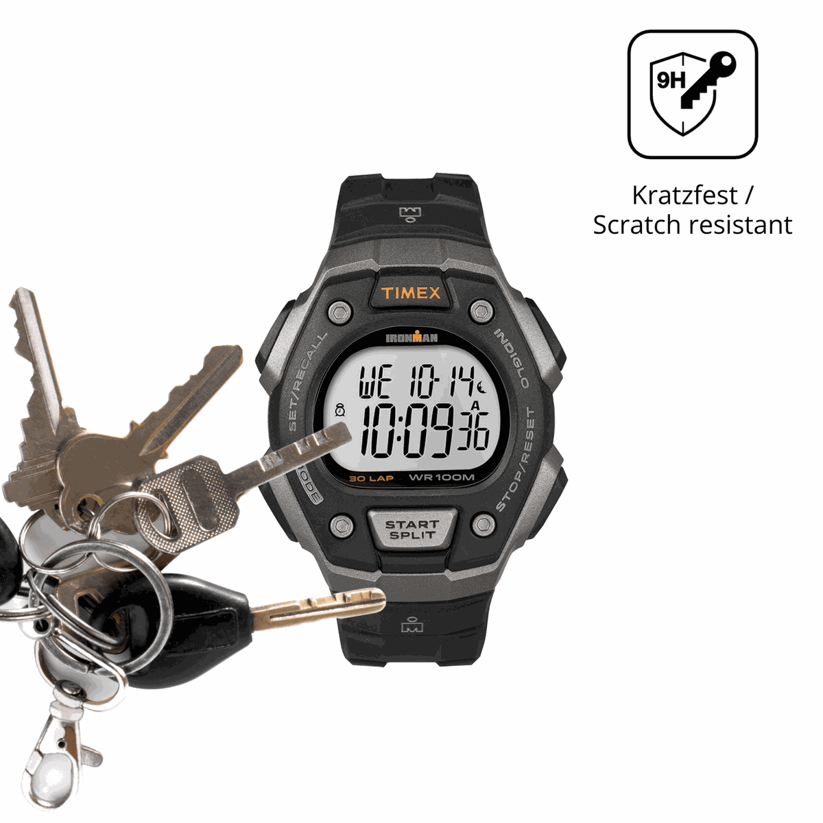 dipos Displayschutz für Timex Ironman, transparente Oberfläche, perfekte Passform auch für die Rundungen