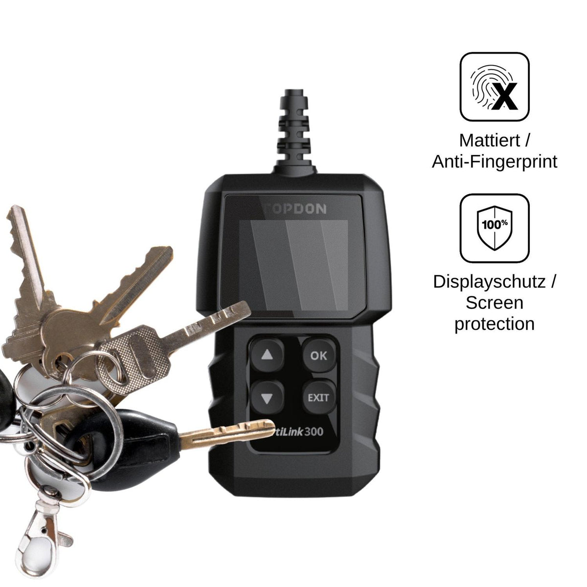 Blickschutzfolie für Topdon ArtiLink 300 matt Schutzfolie Privacy
