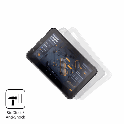 Schutz gegen Kratzer auf dem Topicon MDT880 Glas durch Schlüssel, Stöße gegen die Tischkante oder Stürze