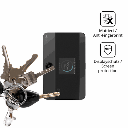 dipos Displayschutz für TP-Link M7350, mattierte Oberfläche, Blickschutzfilter und perfekter Passform
