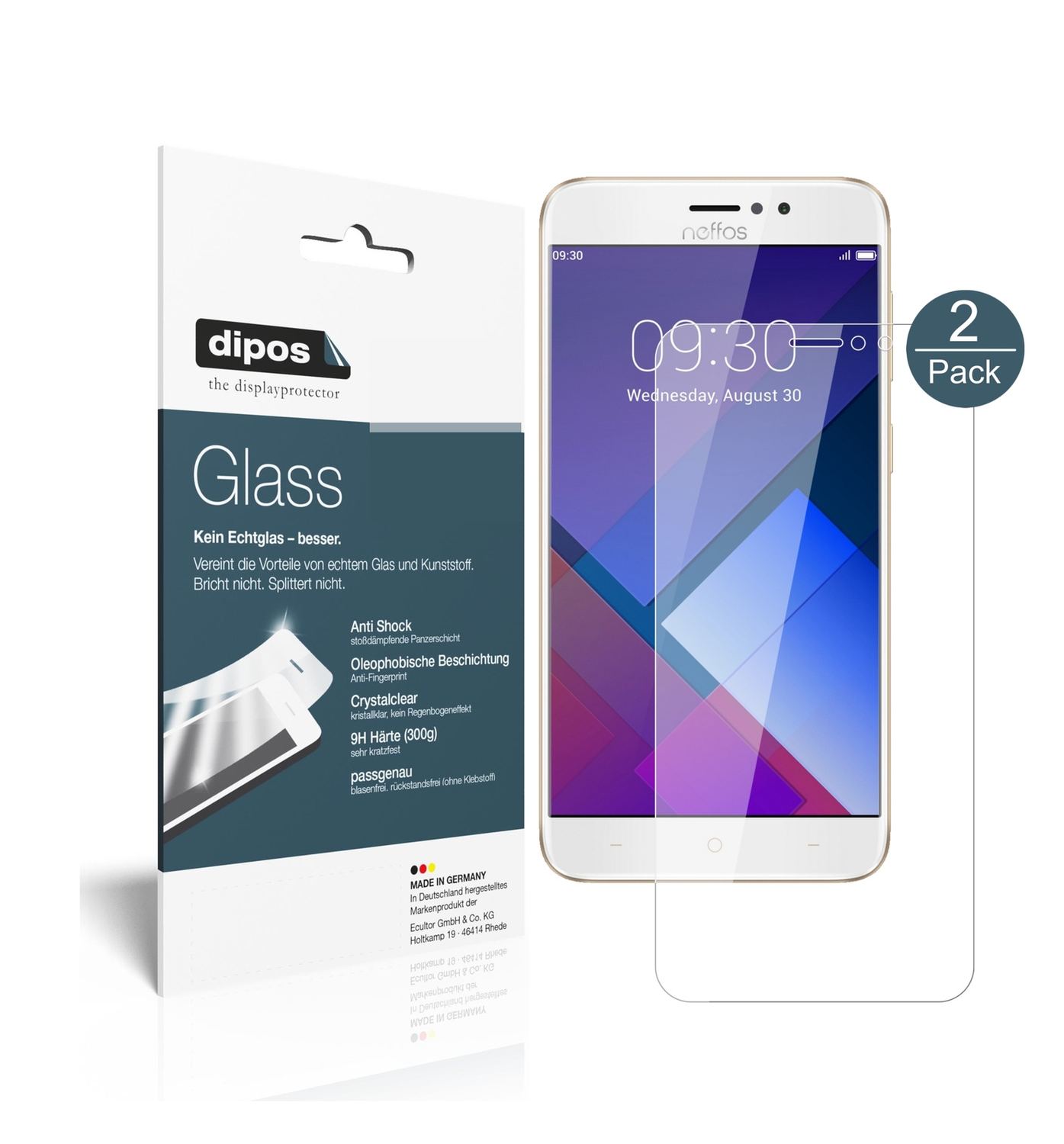 Perfekte Passform und ultimative Qualität: Unser 9H Panzerglas bietet Schutz für TP-Link-Neffos C7