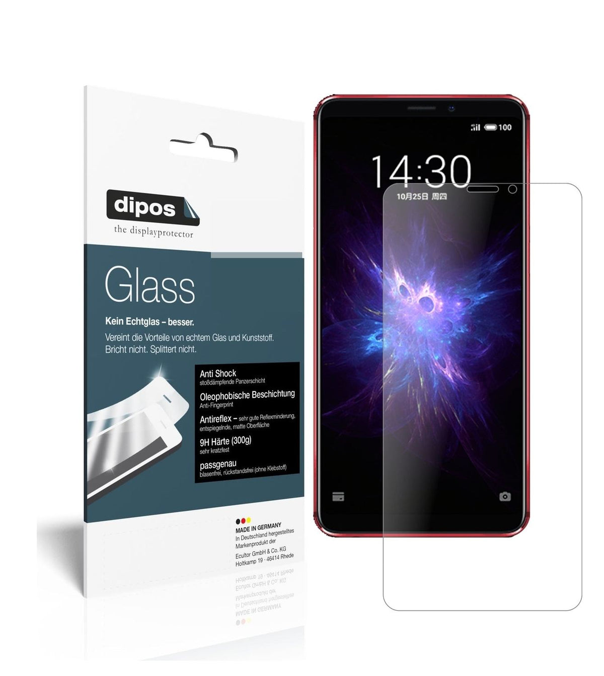 1x 9H Schutzfolie matt für Meizu Note 8 Panzerfolie