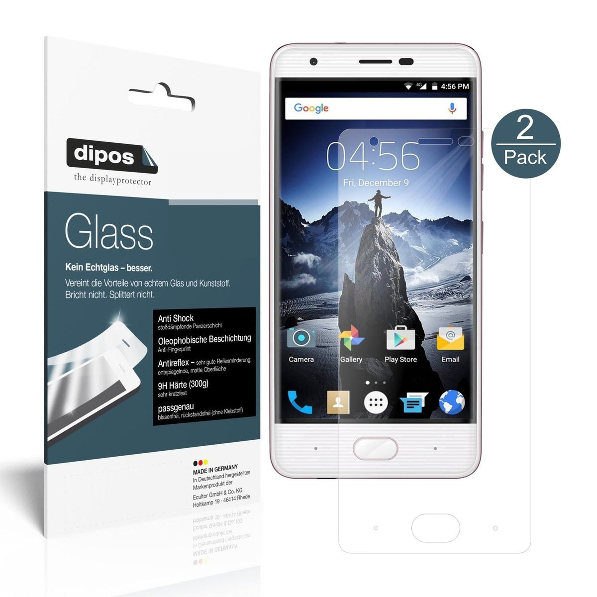 1x 9H Schutzfolie matt für Ulefone U008 Pro Panzerfolie
