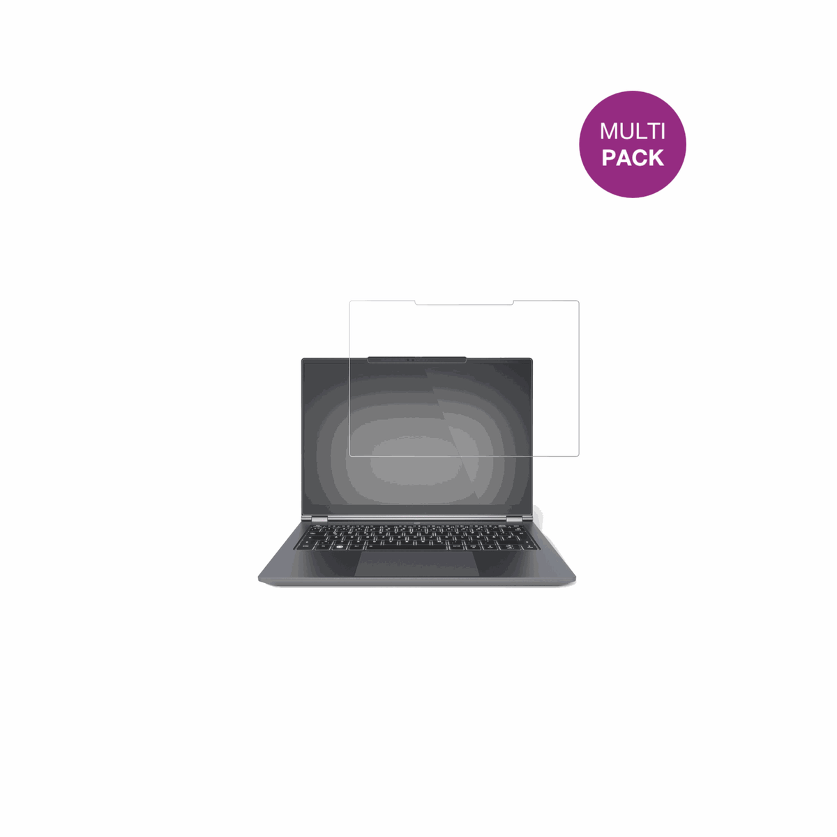 tuxedoinfinitybook pro 14 gen 10 mit aufgebrachter dipos Displayschutzfolie, glasklare Darstellung ohne Einschränkungen