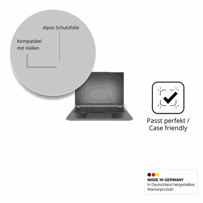 Schutzfolie mit optimaler Passform, zur Verwendung mit Hüllen geeignet