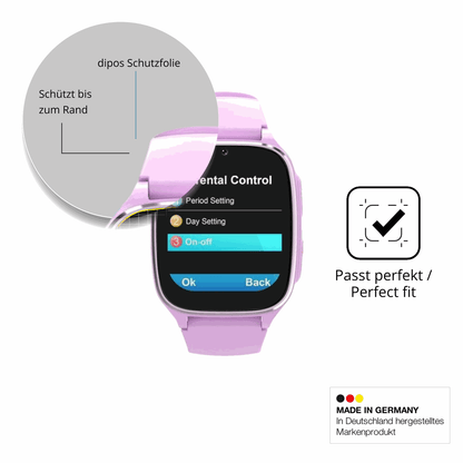 Schutzfolie mit optimaler Passform, zur Verwendung mit Hüllen geeignet