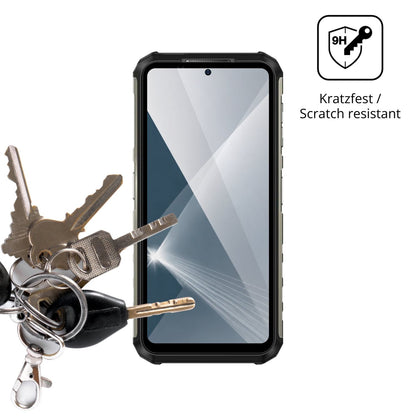 dipos Displayschutz für Ulefone Armor 22 Pro, transparente Oberfläche, perfekte Passform auch für die Rundungen