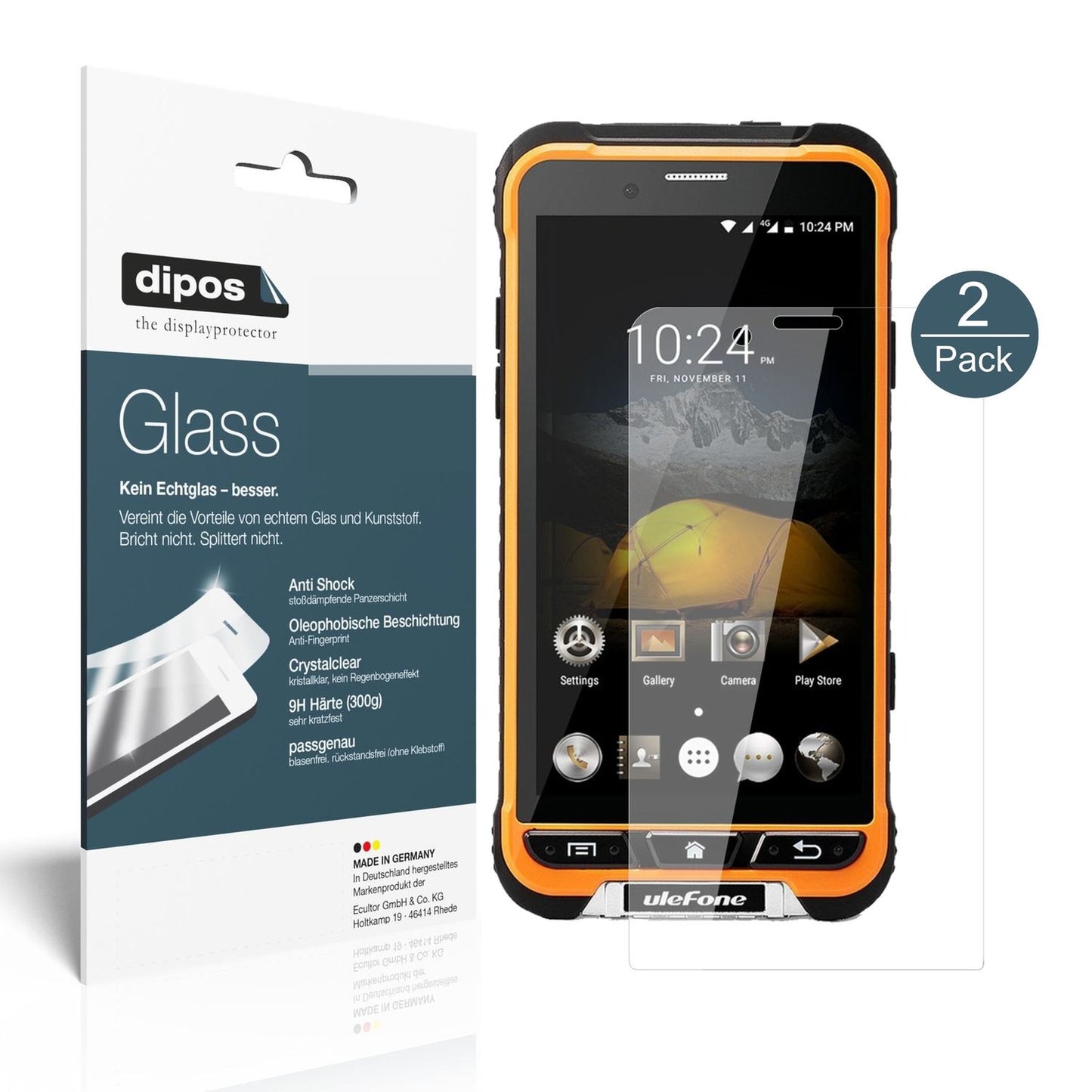Perfekte Passform und ultimative Qualität: Unser 9H Panzerglas bietet Schutz für Ulefone-Armor